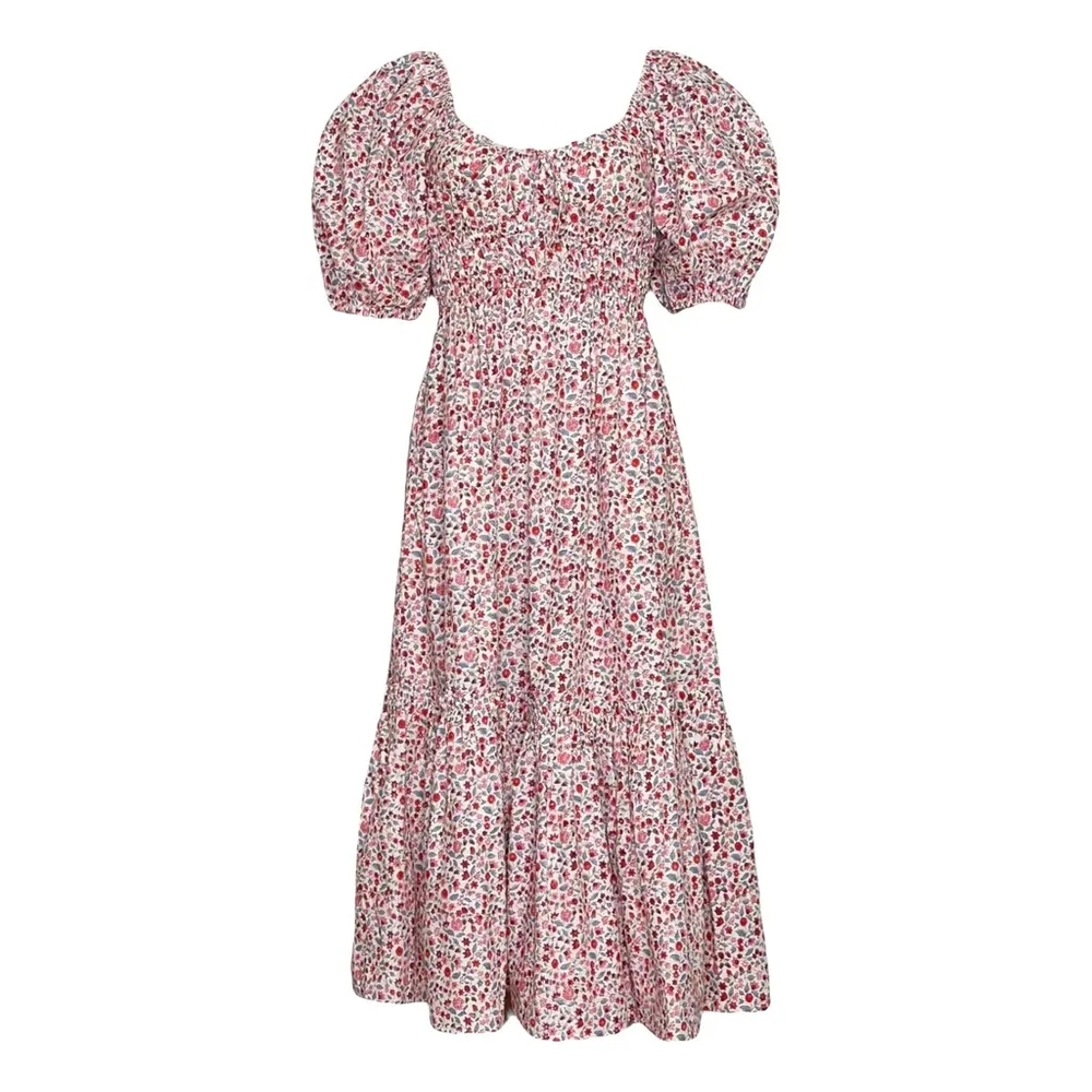PINK CITY PRINTS Sweetheart Rah Rah Dress, Scarlet Forest, XS - Picture 5 of 8